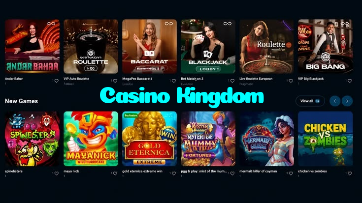 Casino Kingdom خوش آمدید بونس +600% پیشکش موبائل ایپ کے پروموشن سیکشن میں دکھائی دیتی ہے۔